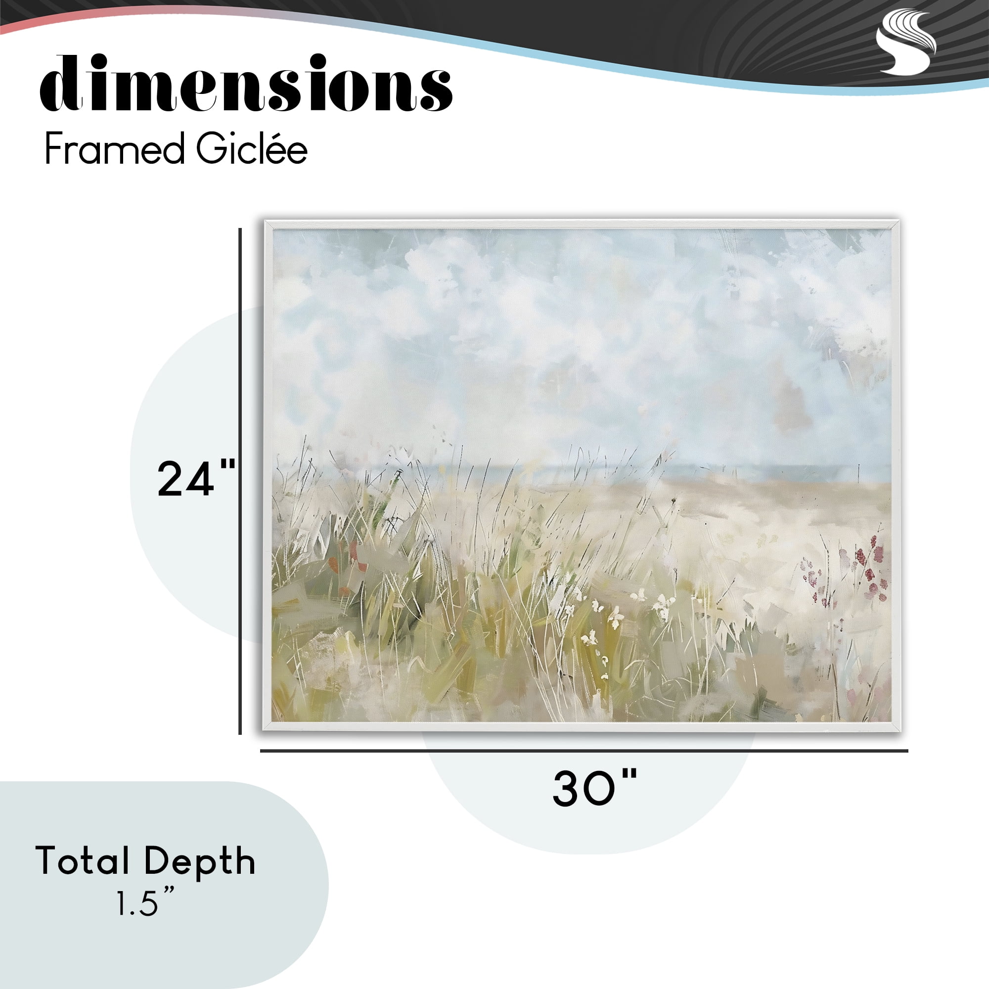 Stupell Industries Flowers By The Ocean White Framed Giclee Art, design by Creative Studio