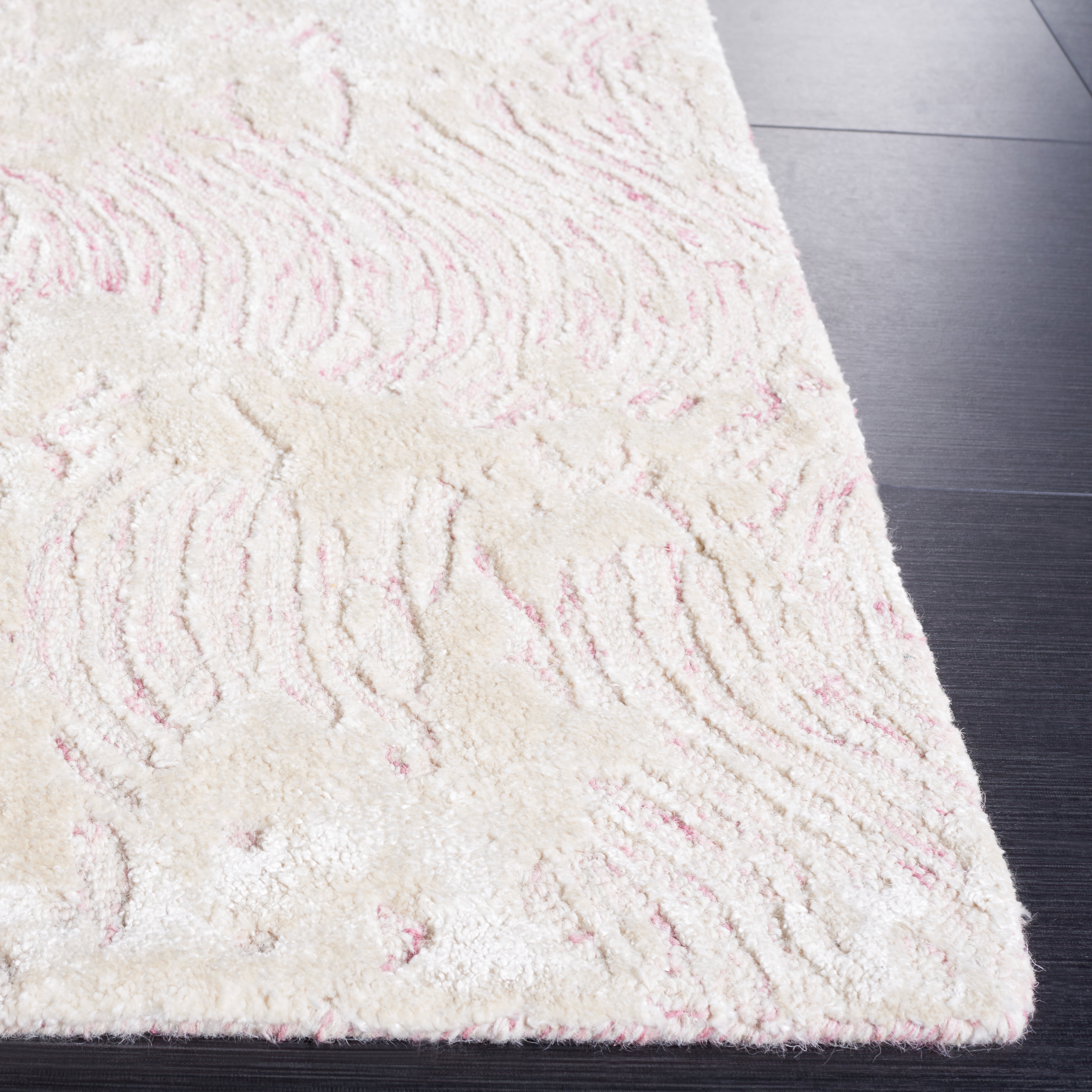 SAFAVIEH Glamour Tashi Abstract Area Rug, Pink/Ivory, 4' x 6'
