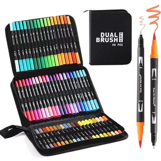 Prismacolor Premier Double-Ended Art Marker Set, Chisel/Fine, 200