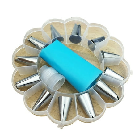 

GeweYeeli Icing Piping Cream Pastry Bag Cake Decorating Reusable Squeeze Pouch Baking Decorating Set