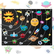 Haooryx Outer Space Felt Board Story Solar System Universe 35Pcs