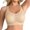 Beige, variant on BRGZLK Women's Sports Bra 2026 Solid Color Wireless Underwire Full Coverage Lightweight Breathable Support Workout Running Bra Purple 40