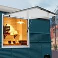 thumbnail image 4 of Concession Stand Serving Window, 80° Opening Angle, Rectangular Service Window for Food Trucks, 4 of 24