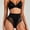Black, variant on Abomasnow Tummy Control Shapewear Thong for Women High Waisted Body Shaper Underwear No Show Shaping Slimmer Panties