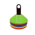 thumbnail image 1 of Placa con el logotipo del equipo de entrenamiento de fútbol, placa con el logotipo del obstáculo, barrera de baloncesto, equipo marcador para jardín de infantes, 1 of 1