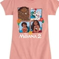 thumbnail image 3 of Moana 2 - Moana 2 Grid - Girl's Toddler And Youth Fitted Short Sleeve Graphic T-Shirt, 3 of 5