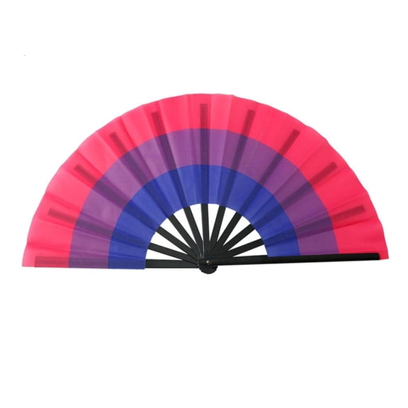Yammee Stylish Rainbows Fan Colourful Hand Fans Folding Rainbows Fans Hand Folding Fan Idealfor Parades Birthdays & Home Decor