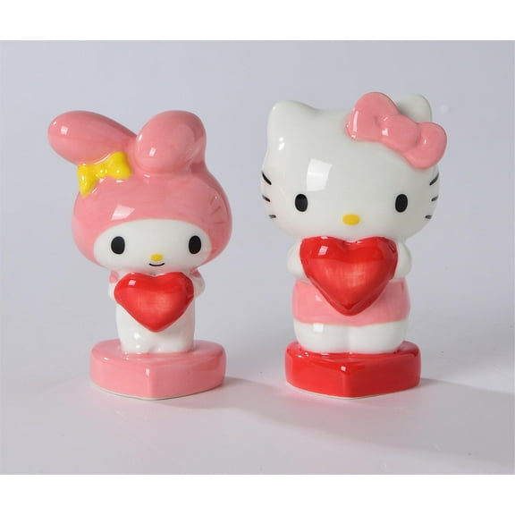 Blue Sky Clayworks Hello Kitty Salt and Pepper Shaker, Set of 2, 4-inch Length, Kitchen Accessories
