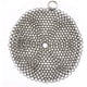 thumbnail image 1 of Limpiador de hierro fundido de acero inoxidable de primera calidad, fregador de cota de malla para sartenes de hierro fundido, sartenes presazonadas, hornos holandeses, sartenes para gofres, raspador, 1 of 7