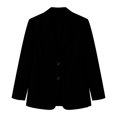 thumbnail image 5 of Drovellove Women's Casual Blazer Jacket with Collar Long Sleeve Button Up Cardigan Coat - Solid Color Soft Comfortable Lightweight Outerwear for Work Office Party Dating Vacation, 5 of 5