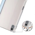 thumbnail image 4 of For Lenovo Tab P11 Gen 2 Transparent Pen Tray Tri-Fold Leather Case Lavender Purple, 4 of 5