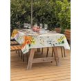 thumbnail image 2 of Outdoor Tablecloth with Umbrella Hole and Zipper, Bunny Easter Rectangle Table Cloth 52x70 Inch Waterproof Tablecloth, Pastoral Spring Floral Elegant Picnic Table Cover for Patio Camping, 2 of 7