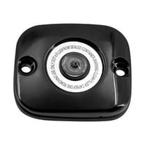Black Front Brake Master Cylinder Cover Fits For Harley Touring Glide Dyna FXD