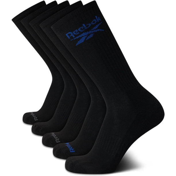 Calcetines deportivos Reebok para hombre, 5 pares, control de humedad