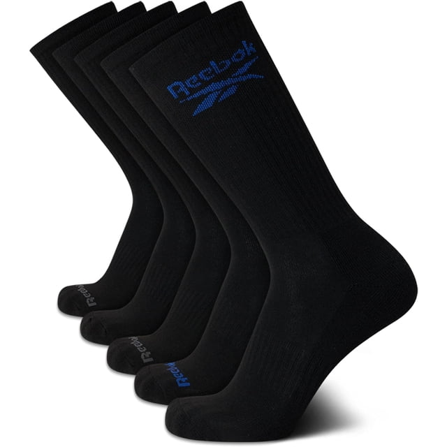 Calcetines deportivos Reebok para hombre, 5 pares, control de humedad