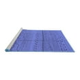 thumbnail image 2 of Ahgly Company Machine Washable Indoor Rectangle Solid Blue Modern Area Rugs, 5' x 8', 2 of 4