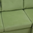 thumbnail image 5 of L Shaped Sofa Couch U Shaped Sectional Corner Sofa 6-Seater Furniture Modular Couches for Living room, Apple Green, 5 of 7