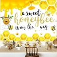 thumbnail image 3 of Honeycomb Backdrop for Baby Shower, Sweet Honey Theme Photography Background, Bumblebee, Gender Reveal Party Decor, 3 of 6