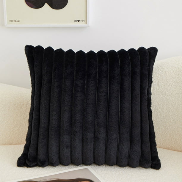 Decorative Throw Pillow 45x45cm | Soft Plush Sofa Cushion with Removable Polyester Stripe Pillowcase | Cozy Home Decor Accent for Living Room or Bedroom | Includes Pillow Insert