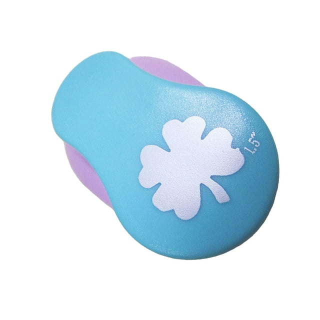 Decodeary 3 Pieces Hole Puncher Crafts Photo Multiple Tool Handmade Decoration Art Patterns Accessories Manual Children DIY Tools Album four leaves 1.5''
