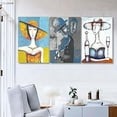 thumbnail image 3 of Idea4wall 3 Piece Abstract Canvas Wall Art Graffiti Painting Canvas Prints Modern Home Wall Decor, 16"x24", 3 of 5