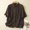 Coffee Tops, variant on CUSTG Casual Shirts For Women Summer Vintage Comfortable Loose Solid Color Button Down Lapel Blouse Versatile Tops