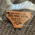 thumbnail image 2 of Keychains For Women Friends Are Like Big Knickers Full Of Support Cover Your Arse When You Need Them Keychain Funny Friends Gift Holiday For Bestfriend Gifts Stainless Steel Pendant Brown, 2 of 6