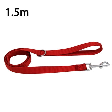 TureClos 47in Pet Walking Leash Outdoor Nylon Walking Rope Strap with Buckle Clip Pet Supplies