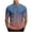 E, variant on Mens Gradient Print Short Sleeve T Shirt Casual Summer Top,K,SIZE:XXXXXL