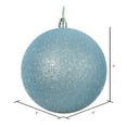 thumbnail image 2 of Vickerman 3" Baby Blue Glitter Ball Ornament, 12 per Bag, 2 of 5