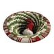 thumbnail image 2 of Alfombra navideña circular pequeña de 40 x 40 cm | Diseño de Papá Noel acolchado y gnomo | Alfombra navideña duradera, antideslizante y lavable | Decoración festiva para entrada, sala de estar y, 2 of 6