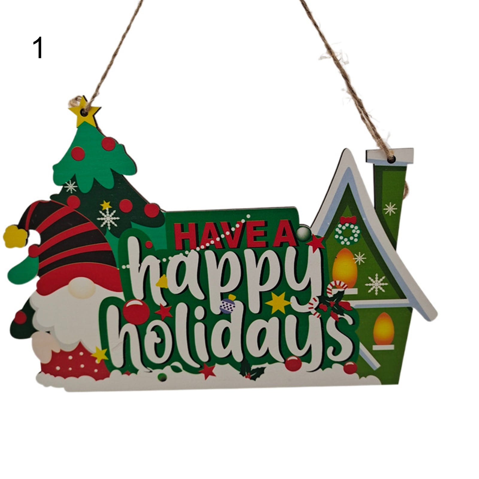 Christmas Door Hanger Wide Application Convenient Exquisite Xmas Wall