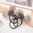 thumbnail image 5 of Vjnyvs Purple Peacock Hair Curler Pearl Rhinestone French Twist Bun Styling Clip, 5 of 7