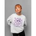 thumbnail image 2 of Virgo Emoji Zodiac Charm - Unique Horoscope Design Graphic Women's Sweatshirt, 2 of 4