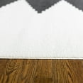 thumbnail image 5 of Balta US, Inc Nisha Geometric Modern Stripe Area Rug Black 7'10" x 10' 8' x 10' Indoor Silver, Grey, 5 of 5