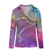 thumbnail image 4 of Tops de Mujer Elegante Blusa Casual Camisas de Manga Larga Otoño de Moda Cuello en V Estampado Floral Pullover Top Odeerbi ODB170489, 4 of 5