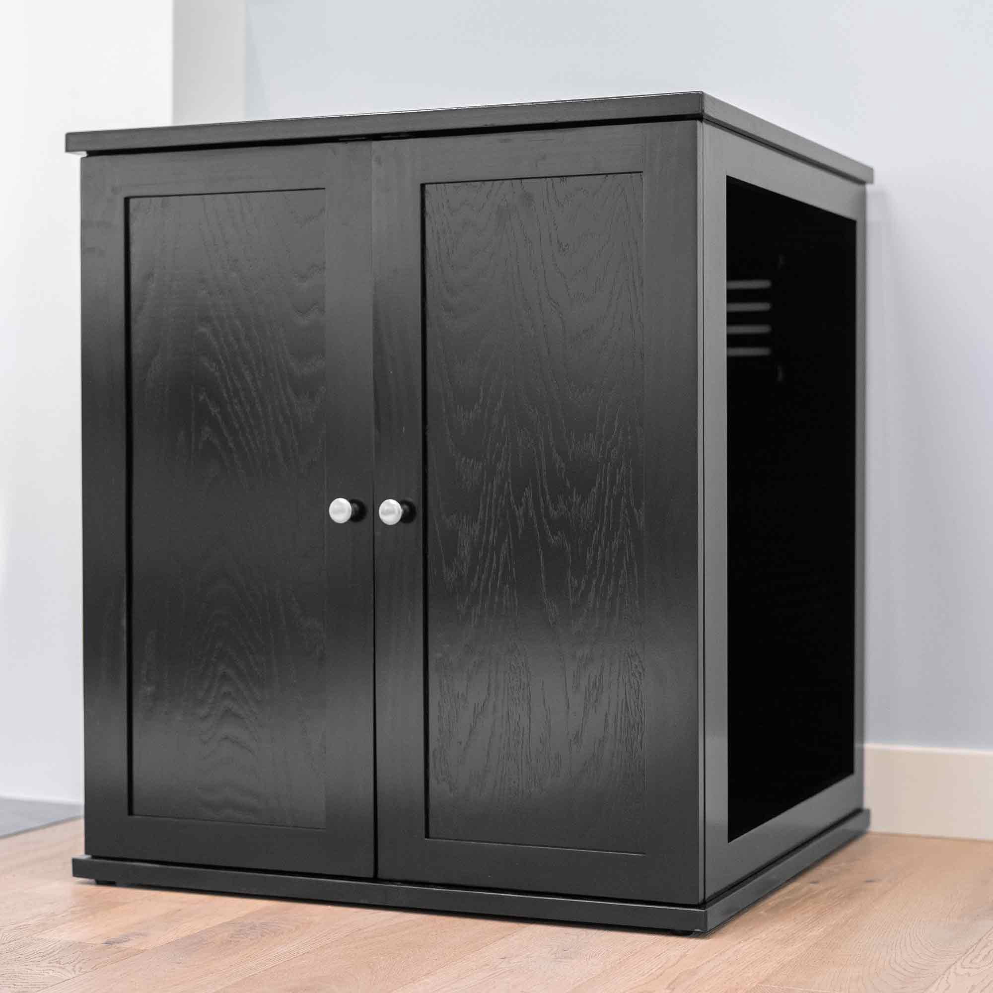 The Refined Feline Self Cleaning Litter Box Cabinet - Modern - Espresso