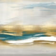 thumbnail image 2 of Messina, Jake 20x20 White Modern Wood Framed Museum Art Print Titled - Gold Rush Teal II, 2 of 4