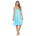 thumbnail image 2 of Casual Nights Women's Satin Lace Camisole Nightgown, 2 of 5