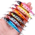 thumbnail image 4 of Fishing Lure Set Fishing Hard Bait Mini Minnow Floating Sinking Swing Crankbait Crazy Wobblers Artificial Bionic Crank Lures 10pcs Lures-B, 4 of 6
