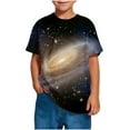 thumbnail image 6 of Frnrwgo Girls Stretchy T-Shirts Soft Space Tees Kids Boys Casual Tshirts Clothes Summer Tops Black, Size 3-14 Years, 6 of 6