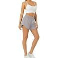 thumbnail image 5 of Women's Running Shorts Elastic High Waisted Athletic Workout Shorts with Pockets, 5 of 7