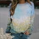 thumbnail image 1 of Pntutb Moda Mujer Manga Larga Cuello Redondo Impreso Sudadera Blusa Pullover top Pntutb Pntutb-6694, 1 of 5
