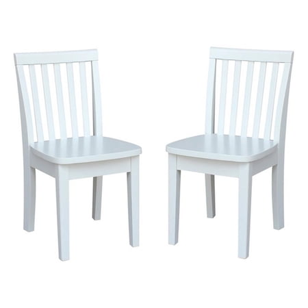 International Concepts Mission Kids Chair in Linen White (Set of 2)