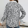 thumbnail image 4 of Babysbule Fall Jackets for Women ClearanceWomen's New Leopard Print Button Long Sleeve Jacket Shirt Coat Women's Tops Blouse, 4 of 5