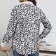 thumbnail image 4 of Chaqueta y abrigo informal de manga larga sin capucha para mujer, nueva chaqueta de manga larga con botones y estampado de leopardo, abrigo camisero para mujer, 4 of 5