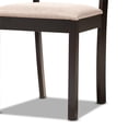 thumbnail image 6 of Bowery Hill Sand Fabric and Dark Brown Finished Wood 5-Piece Dining Set, 6 of 9