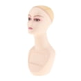thumbnail image 2 of HILABEE Female Mannequin Head with Mesh Cap Accessories Practical Jewelry Stand 19" Tall D, 2 of 9