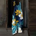 thumbnail image 5 of Iaqnaocc Hawaiian Womens Jumpsuit Plus Size Sleeveless Floral Print Jumpsuits Rompers Boho Vacation Womens Romper Summer Loose Fit Spaghetti Strap Overalls for Women Dark Blue 2XL, 5 of 5