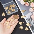 thumbnail image 4 of 1 Box 16Pcs Smile Charms Golden 304 Stainless Steel Smiling Face Pendants 19.5mm Smile Charms Metal Emotional Face Charms Smile Pendants for DIY Bracelet Necklace Earring Keychain, 4 of 6